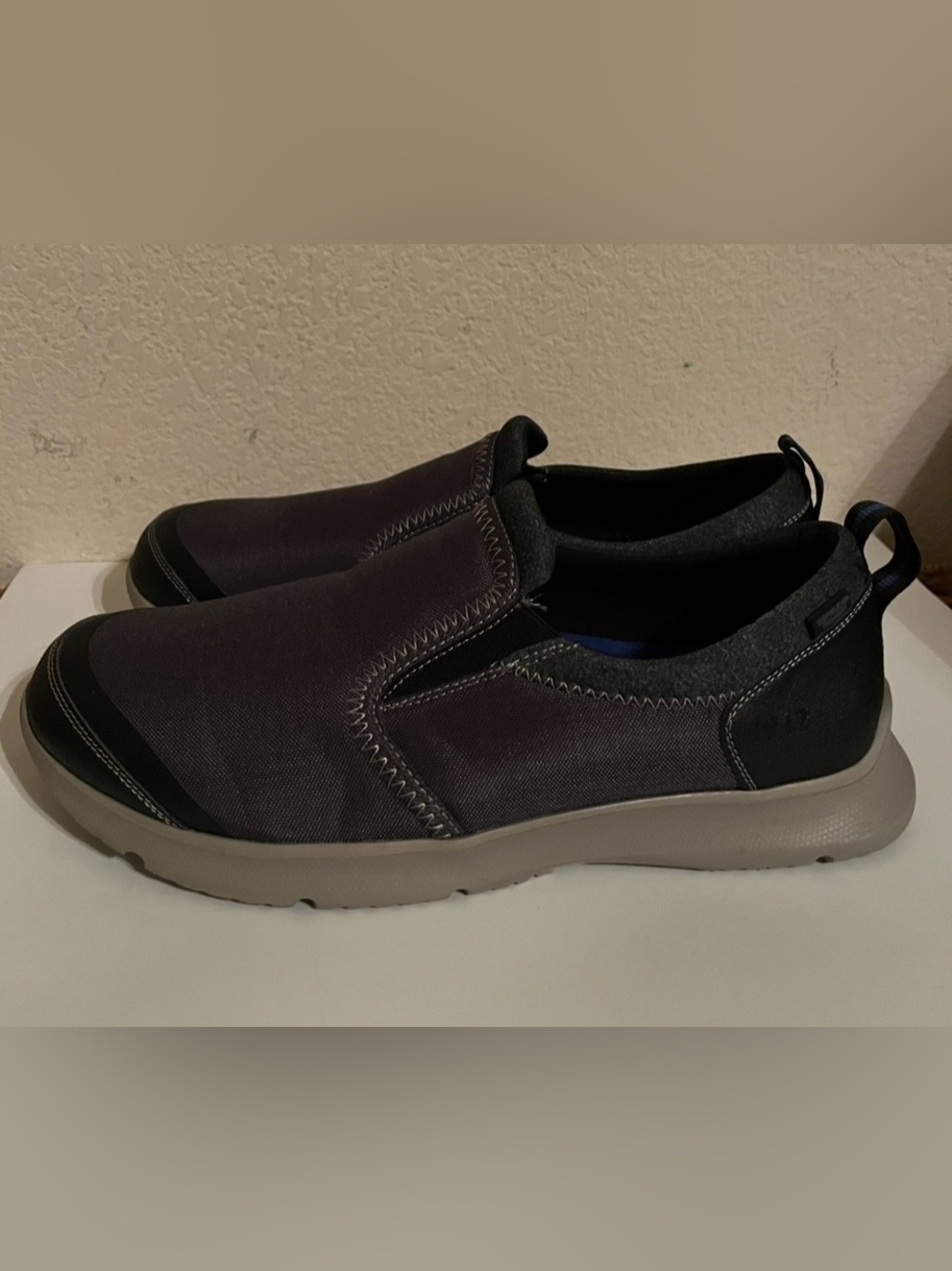Men's Slip-On Comfort NUNN BUSH Loafers - Black/Grey